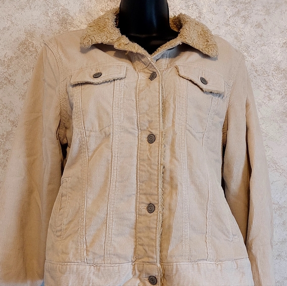 Gap Button Down Lined Jacket  Sz L   Box - Picture 1 of 10